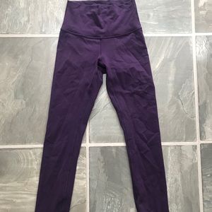 Lululemon High Waisted Plum Wunder Unders